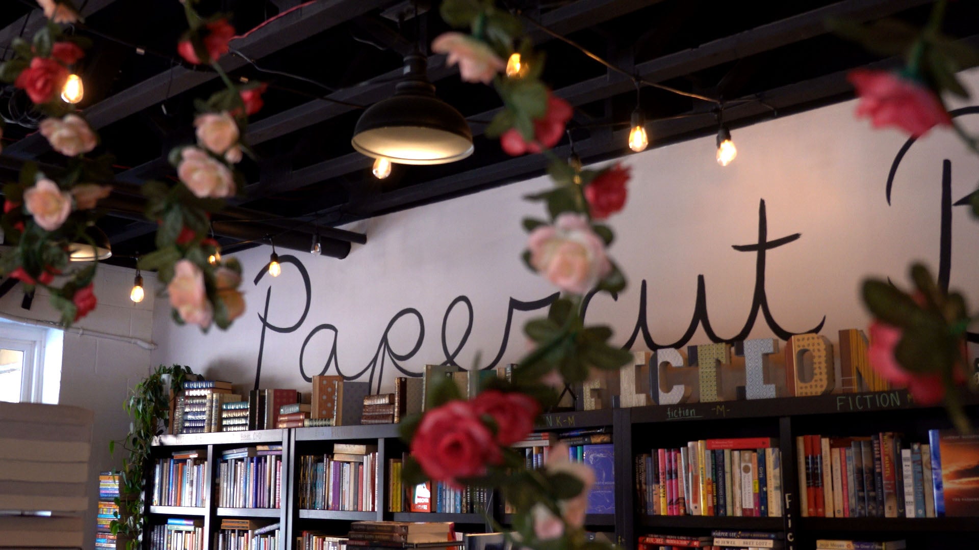 Load video: A tour of the Papercut Books store with soothing music.